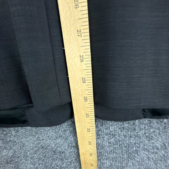 Hickey Freeman Suit Jacket Mens 42R Black Worsted Wool‎ 130s Silk Loro Piana USA - Picture 12 of 16